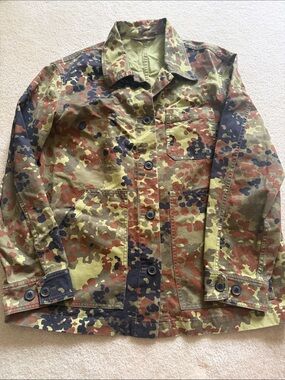 & Other Stories Olive Green Camouflage Jacket